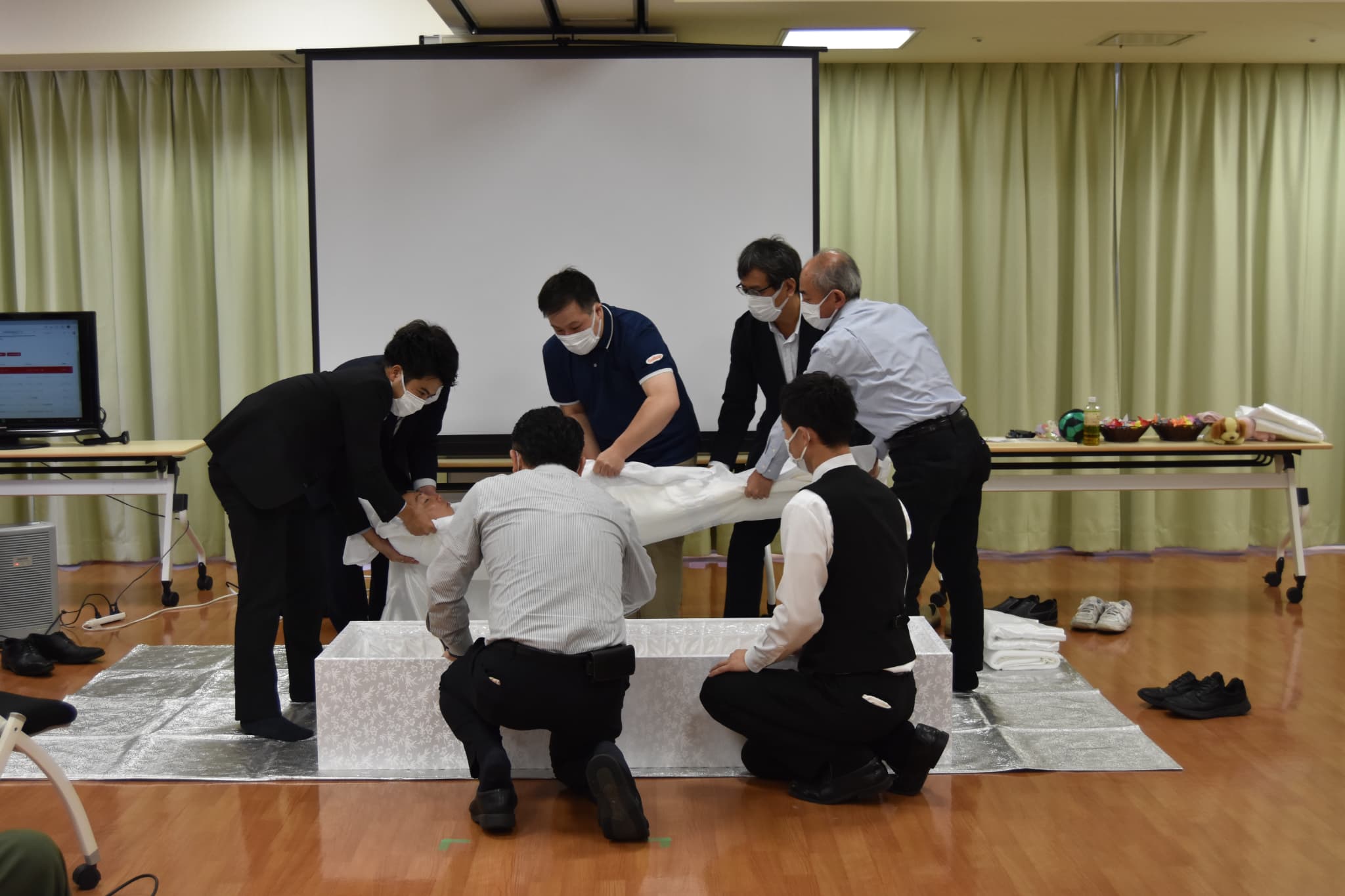 模擬納棺式「学研ココファンのお葬式　ここりえ」